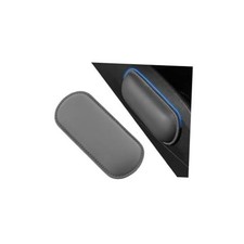 Car Center Console Knee Leg Elbow Cushion Pad, Soft Leather Door Armrest Gray