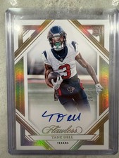 TANK DELL 2023 FLAWLESS FRAME ROOKIE SIGNATURES TEXANS RC AUTO 25/25 