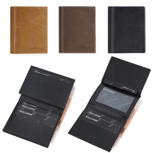 Minimalist Mens Slim Wallet Leather ID Credit Card Holder Purse Business Handbag
