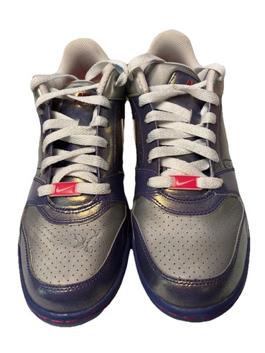 Zapatos Atléticos "VINTAGE" NIKE Air Force 1 Bajos Para Mujer Metálicos Púrpura Talla 9 EE. UU. - Imagen 1 de 8