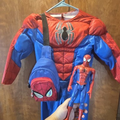 Spider-Man Halloween Costume Size M 5-6yr Bundle 3pc Set