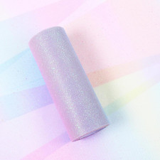 Glitter Rainbow Tulle Rolls 6 Inch X 10 Yards Rainbow Fabric Pink Glitter Tulle