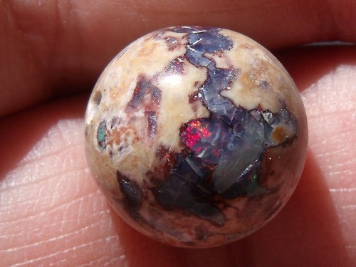 17.63 Ct. Mexican Cantera fire opal bead