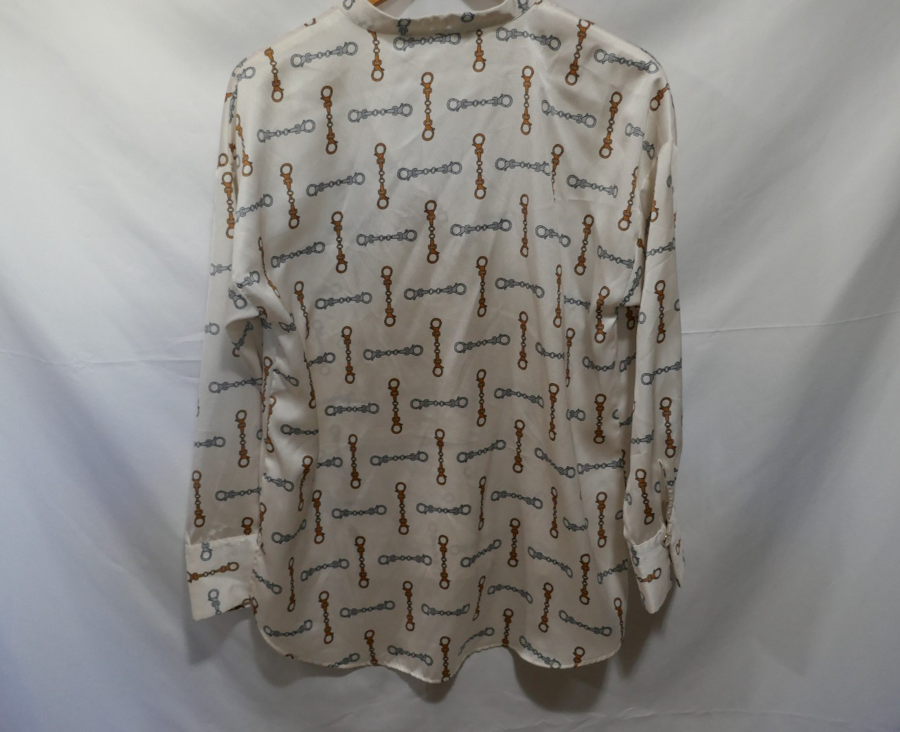 Zara Basic Ivory Tunic Polyester Long Sleeve Chai… - image 9