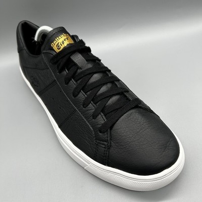 Onitsuka Tiger Lawnship 2.0 D715L schwarz weiß Leder Herren UK 10 Terrassen Freizeit