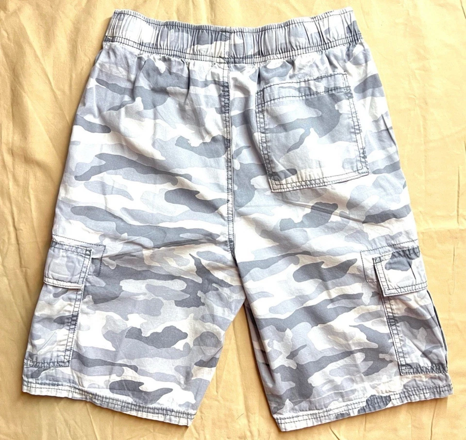 Boys Children's Place Pull-On Cargo Shorts - Olive Camo - Size 16 Husky!! - Image 3 of 4