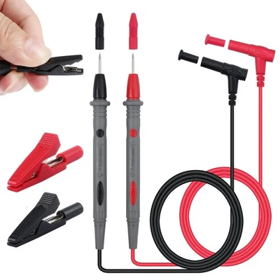 MARKENLOS Multimeter-Messleitungssatz Mit 39-Prüfspitzenspitze + Fluke-Krokodilklemme NEU