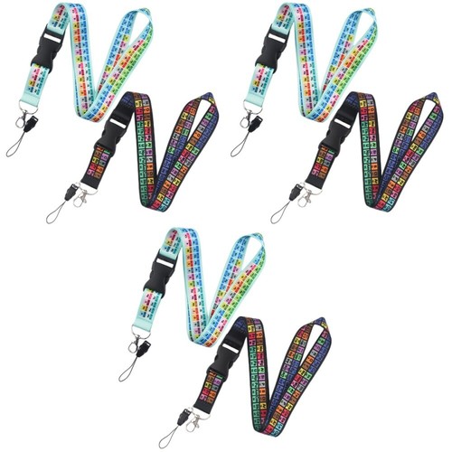 3 PCS Mobile Phone Straps Work Miss Lanyard Periodic Table Lanyards - Zdjęcie 5 z 12