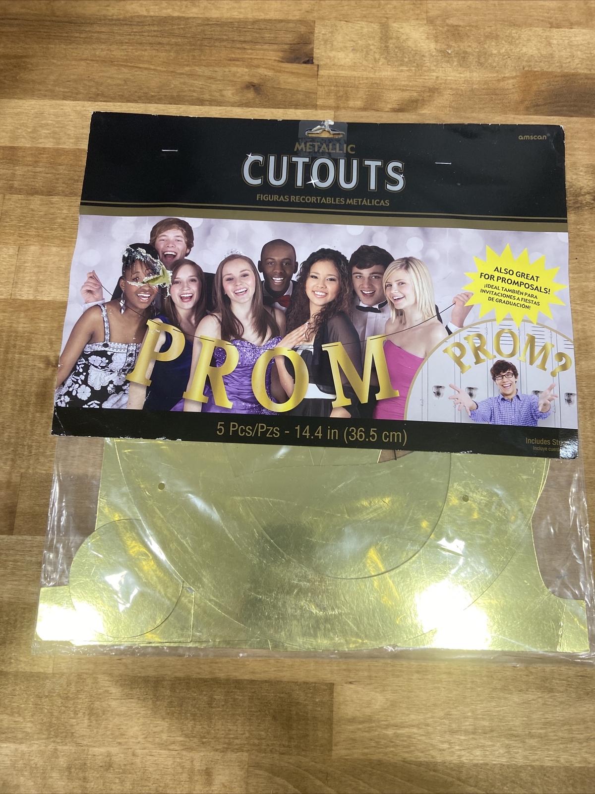 Prom Cut Out Metallic Gold Prom Cutout Sign Promposals Party Photo New | eBay