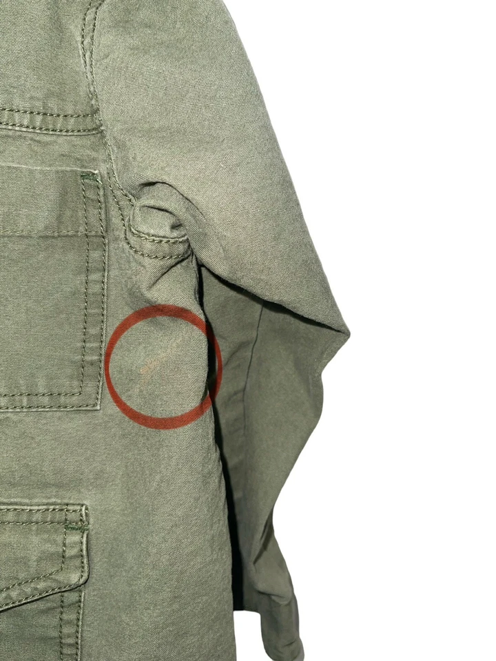 PINK CHICKEN NY Girls 5 Button Up Utility Embroidered Shirt READ FLAWED - Image 4 of 4