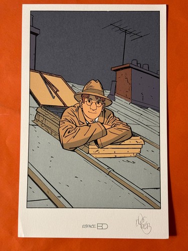 DODIER EX LIBRIS SIGNE SERIGRAPHIE JEROME K BLOCHE ESPACE BD NEUF