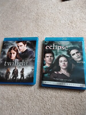 Twilight and Twilight Eclipse blu ray Movies