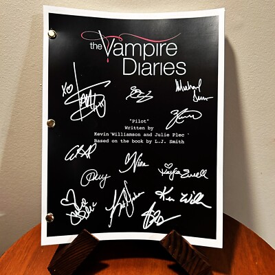 The Vampire Diaries Signed Autographed Reprint Script Full Screenplay Pilot
