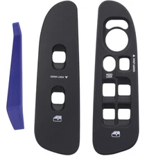 Window Switch Bezel Control Panel for 02-09 Dodge Ram Button Border Trim +Black
