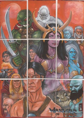 Warlord of Mars - Jason Potratz & Jack Hai 9 Stück Artist Proof Sketchkarten