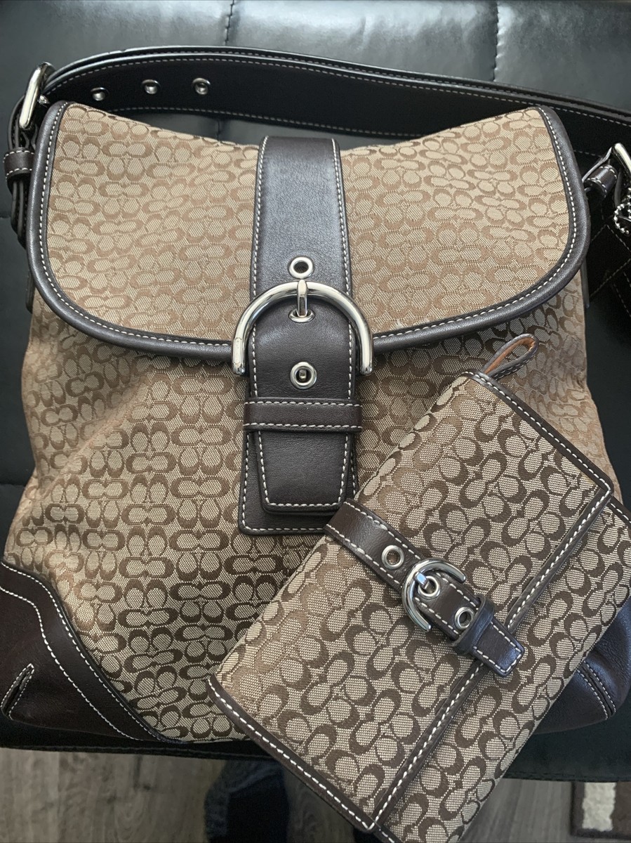 Coach Brown F3K-6376 Convertible Shoulder Bag Crossbody Purse Bag