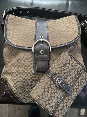 Coach Brown F3K-6376 Convertible Shoulder Bag Crossbody Purse Bag
