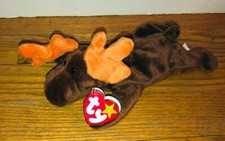 Vintage Ty Beanie Baby Chocolate The Moose Plush Stuffed Animal NWT