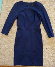 J.CREW J. CREW midnight blue 3/4 Sleeve knee length stretchy dress 0