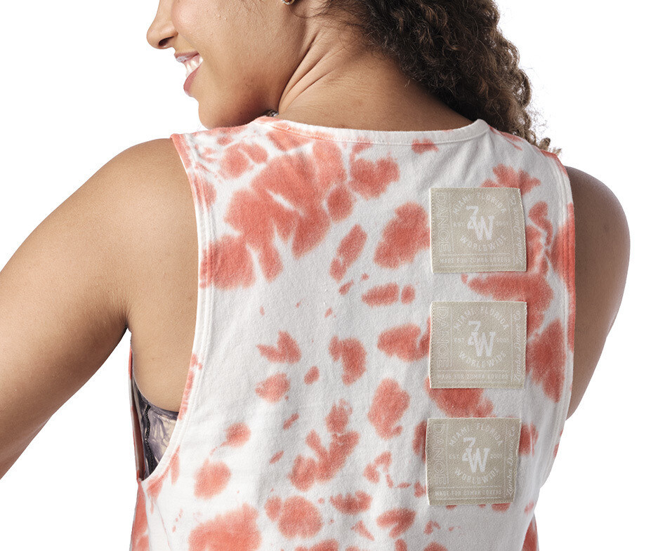 Zumba - Zumba ズンバ DANCE COMPANY TIE-DYE TANK S Zumba Dance Company Tie-Dye Tank - Orange Peel ~ XS M L XL