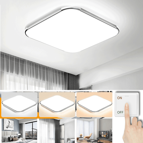 LED Ceiling Lights Square Panel Down Light Bedroom Kitchen Wall Lamp Living Room - Picture 15 of 16