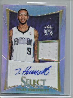 Tyler Honeycutt 2012/13 Panini Select Prizm Autograph Game Jersey