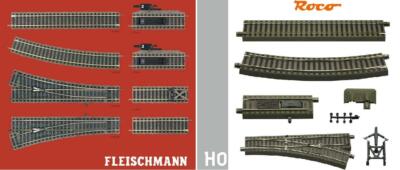 H0 GLEIS MIT BETTUNG zur WAHL Fleischmann PROFIGLEIS bzw Roco LINE / GEOLINE NEU