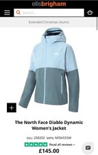 The North Face Diablo Dynamic Waterproof Women's Jacket Goblin Blue Rrp £145