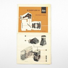 Leitz - Visoflex II - Vintage Manual - Fold-Out Instruction Pamphlet