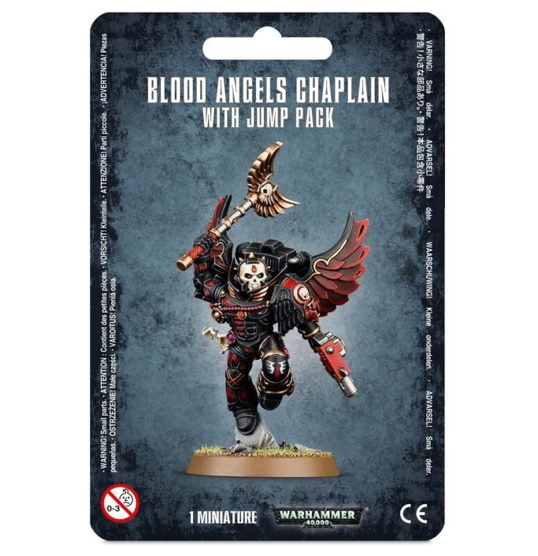 Warhammer 40k Blood Angels Chaplain with Jump Pack NEW in BOX | eBay