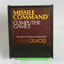 Atari 400 / 800 / XL / XE: MISSILE COMMAND Cartridge - TESTED & WORKS!