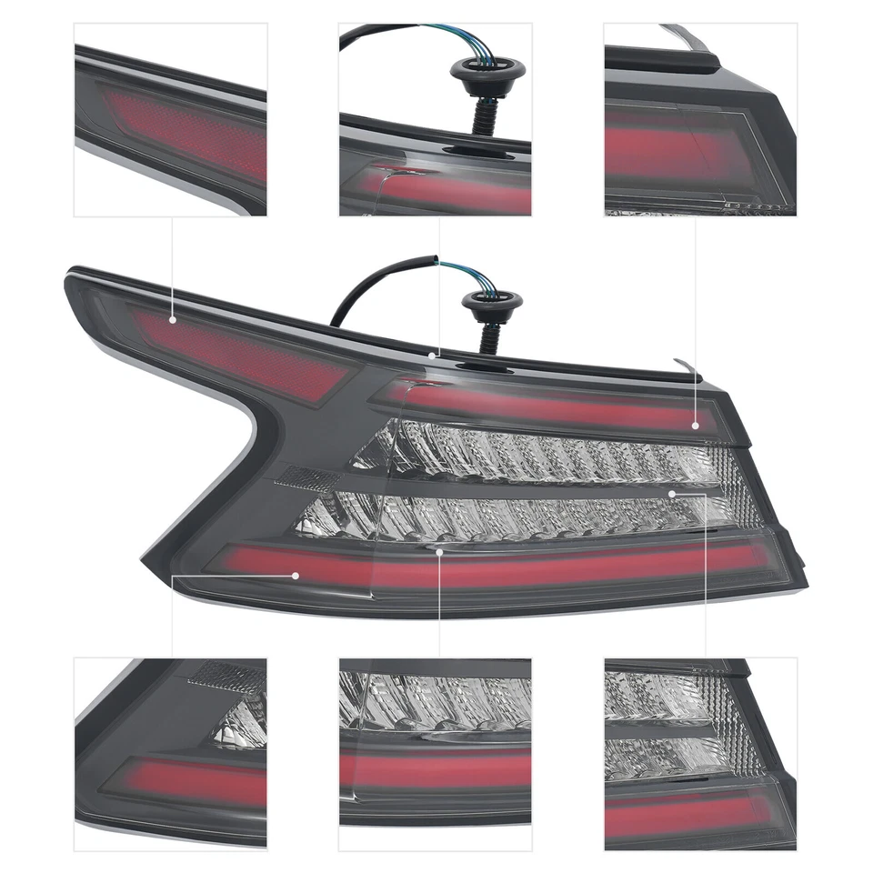 For 2019-2021 Nissan Maxima LED Tail Light Rear Brake Lamp Left+Right Outer Side Foto 4 de 4