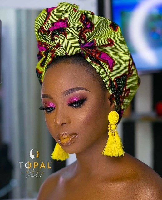 Green and Pink African Fabric headwrap Ankara Headwrap Green headwrap NC10882 Green and Pink African Fabric headwrap Ankara Headwrap Green headwrap NC10882