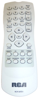 RCR130TD1 NEW RCA OEM LCD TV REMOTE CONTROL PN: 270885