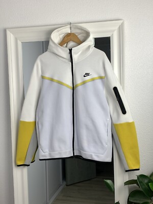 yellow grey nike tech fleece