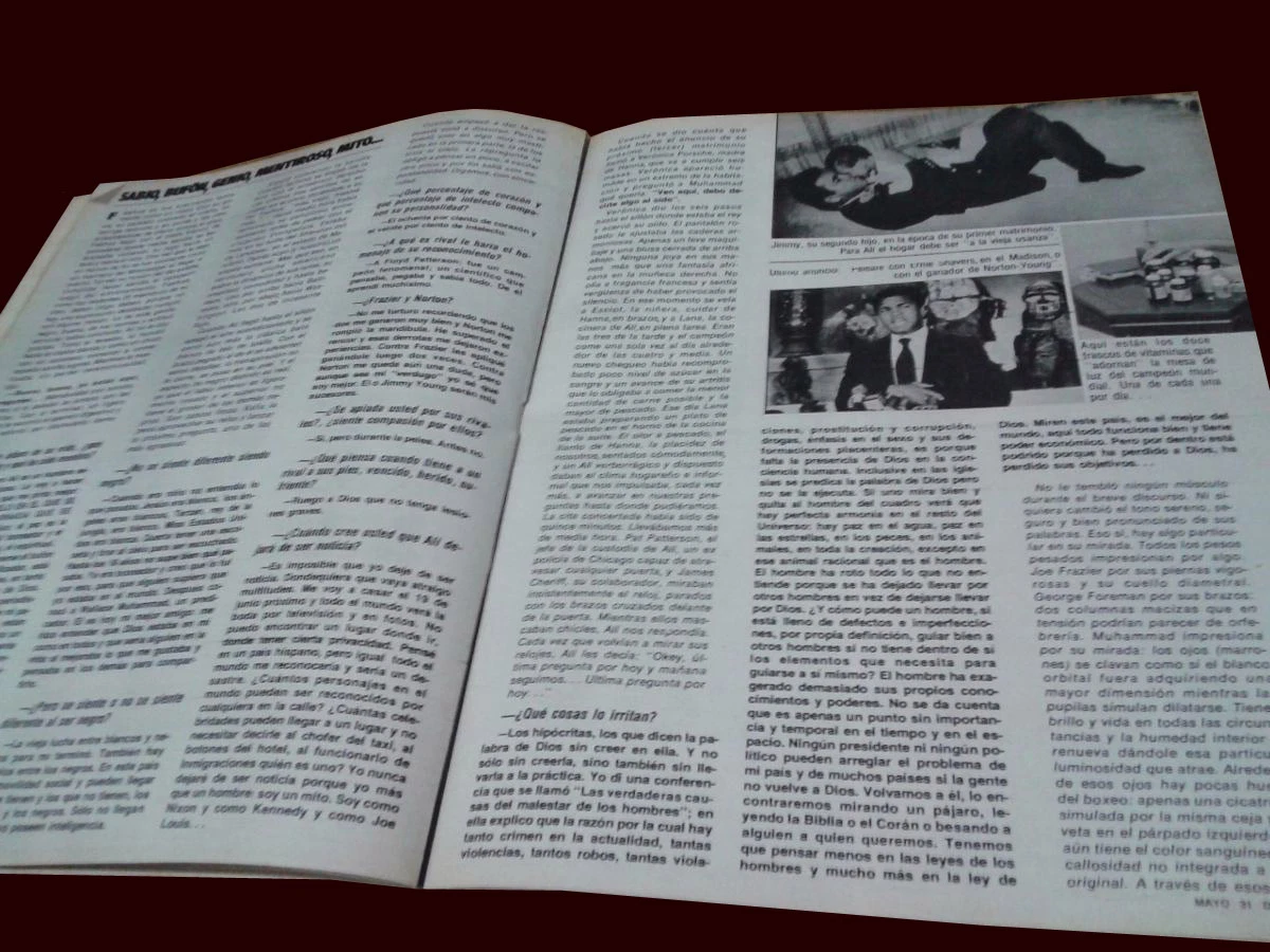 MUHAMMAD ALI "The Greatest" CASSIUS CLAY - El Grafico magazine Argentina 1977 - Picture 2 of 6