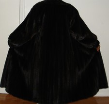 Revillon 50" Long Ranch Mink Fur Coat Size 10-12 Free Shipping Excellent Conditi