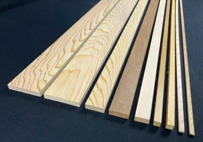 Holzleiste Western Red Cedar Zeder Stärke 9,5 mm Länge 1000 mm AB-Sort.
