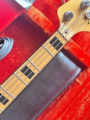 Usato 2007 Fender USA American Vintage 75 Jazz Bass Natural Block Intarsiato con OHSC - Foto 6 di 10