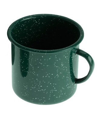 GSI Outdoors 12 Ounce Green Graniteware Coffee Cup Camping