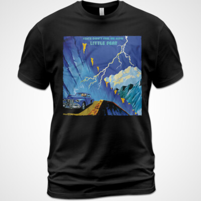 Cotton T-Shirt Little Feat Feats Don't Fail Me Now Tee Bill Payne Sam Clayton