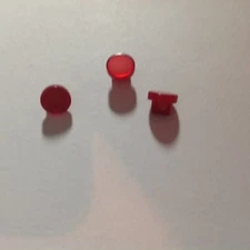 NEW 15 pc 1/4 INCH SHANK BUTTONS RED  PEARL FINISH