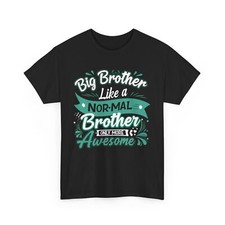 Big Brother Normal Brother Awesome T-Shirt, Funny Sibling Shirt, Family Matching