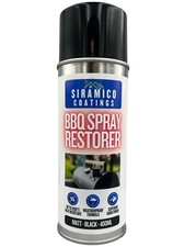 High Temp Resistant BBQ Spray Paint Restorer Black - Firepit Smoker 400ml
