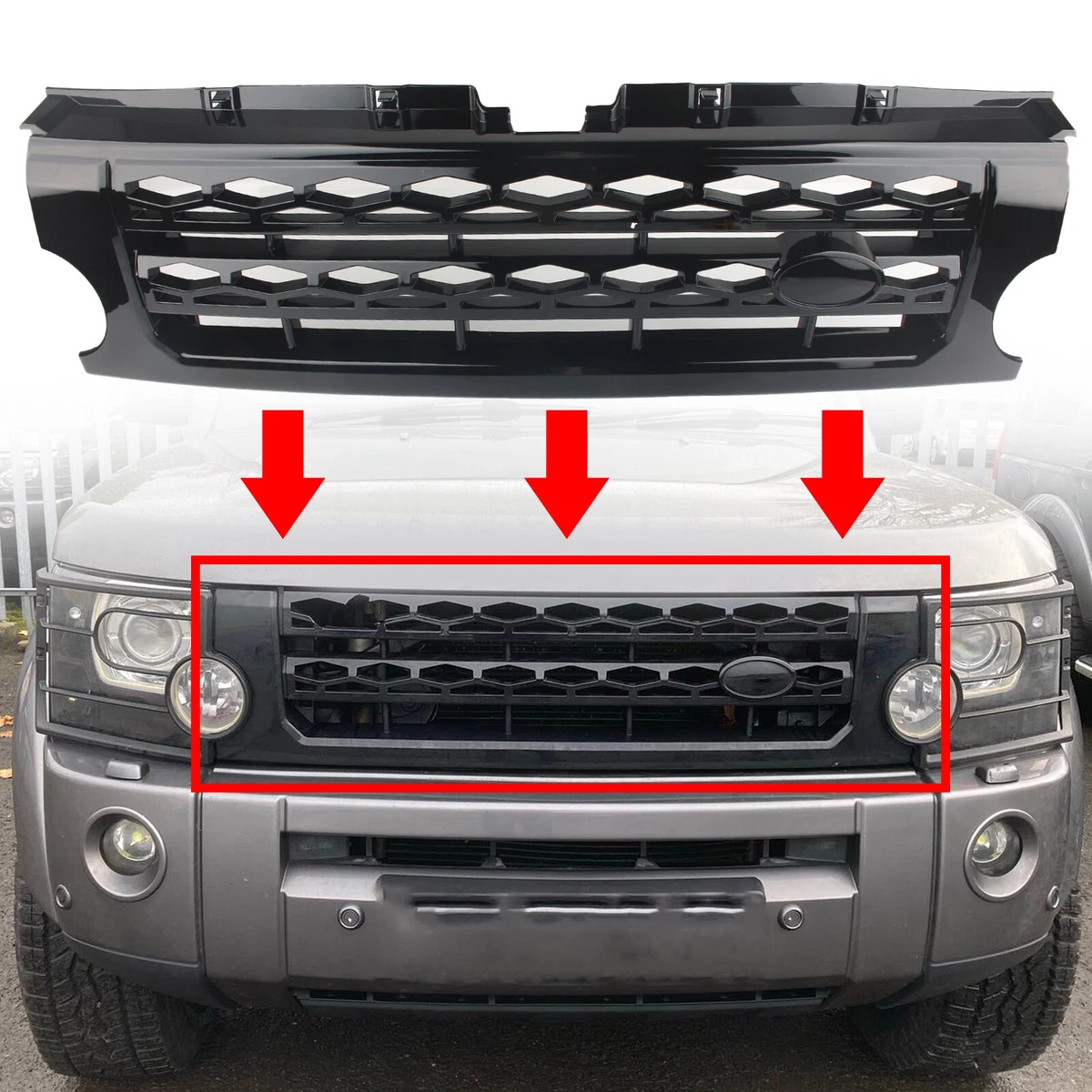 Land rover discovery 3 front grill online