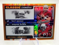 2022 Kurt Warner & Anquan Boldin Arizona Cardinals Classic Combos SSP 01/10