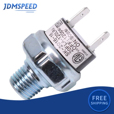 SPEEDMOTOR2012 90-120PSI Air Pressure Switch Tank Mount Thread 1/4" NPT 12V/24V For Train Horn
