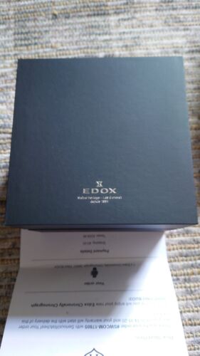 Edox Chronograph Mens Watch 38001 TINO bU03 - Picture 7 of 9