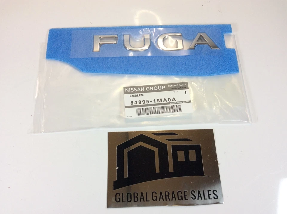 Nissan Genuíno Fuga Infiniti M37 M56 Q70 Y51 Emblema Genuíno Traseiro FUGA Japão Novo - Imagem 2 de 4