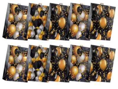 Laro Jumbo Premium Geschenktüten 10/20/40 Stk Jumbo Glitter